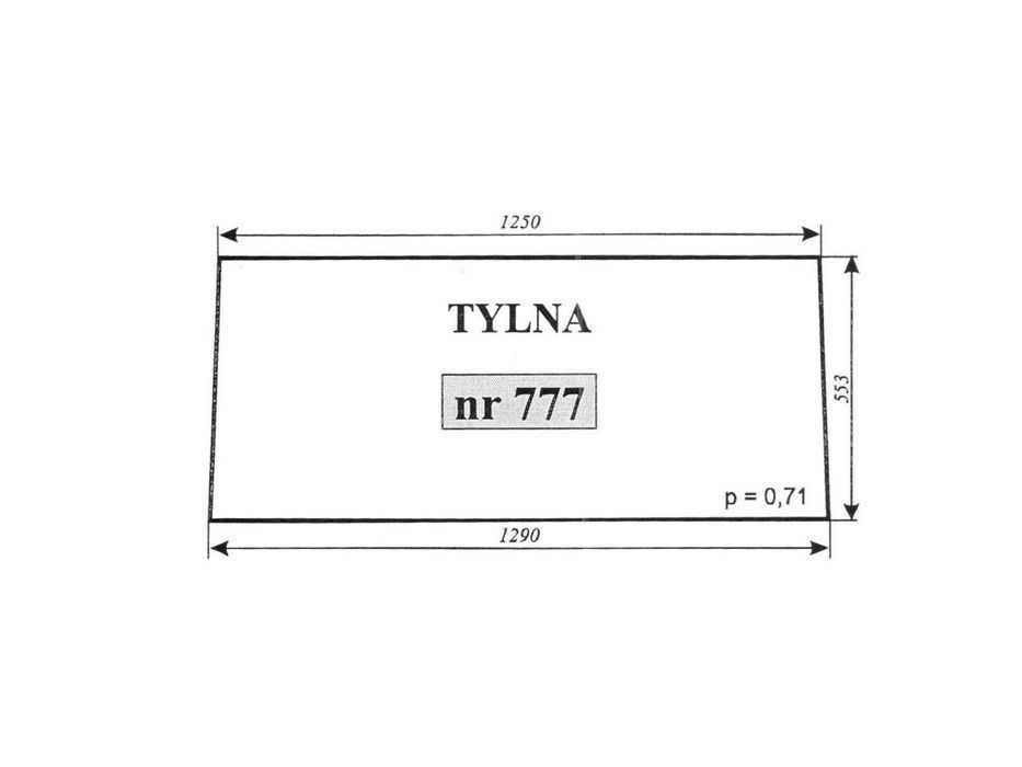 szyba tylna c-360 naglak 777