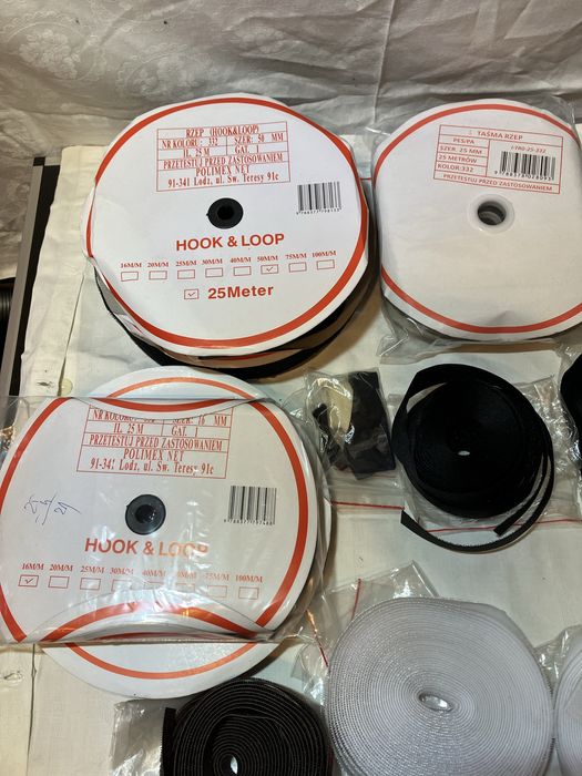 Taśma rzepowa Rzep rzepy do szycia hook loop i inne