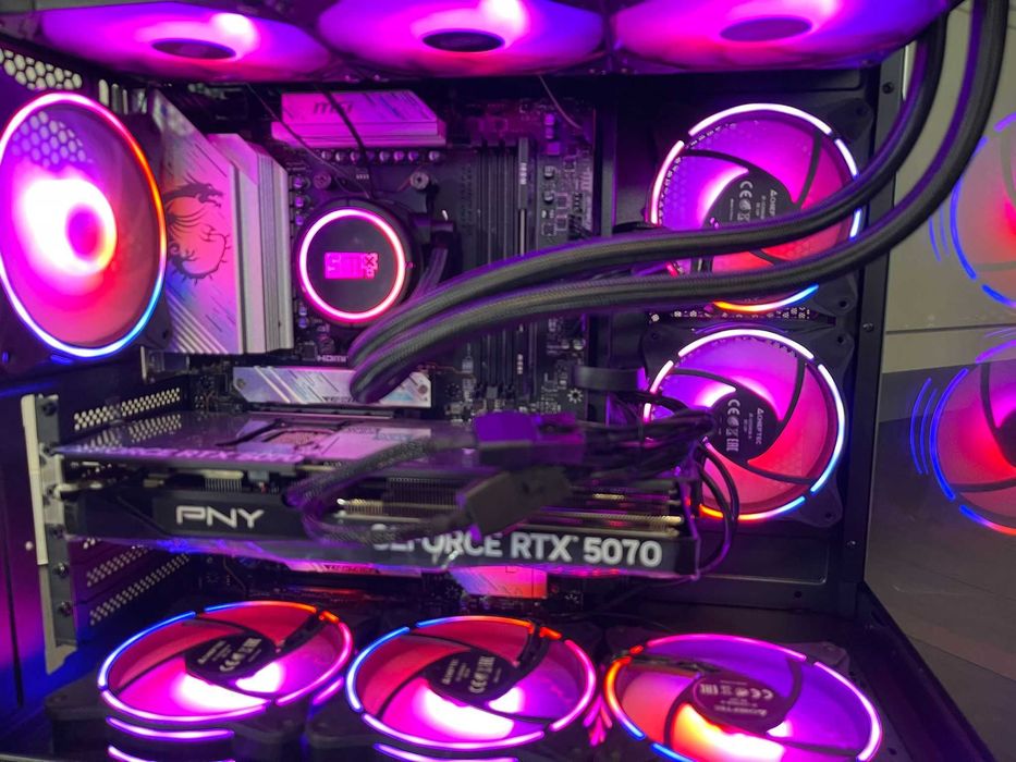 AMD 9800x3d RTX 5070ti 32gb ddr5 ARGB Komputer do gier gejmingowy