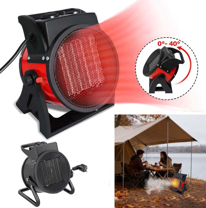 Przenośny Grzejnik 2000W Słoneczko Źródło Dodatkowego Ciepła W Pokoju