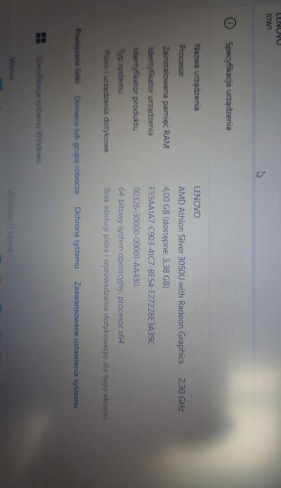 Laptop Lenovo ideapad 3