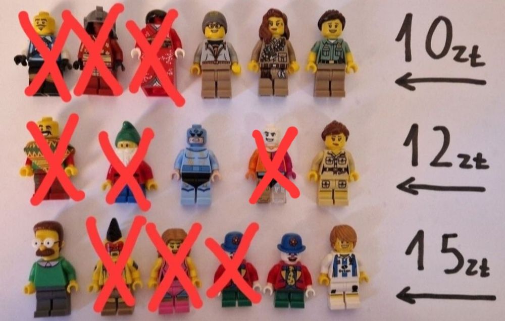 Lego orginalne figurki kolekcjonerskie CMF i Chima