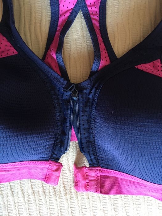 Soutien/top desporto com fecho Domyos (S)