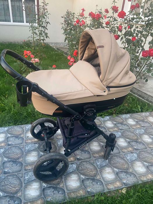 Дитячий візок 2 в 1 Angelina Respect Ecco Бежевий RE54