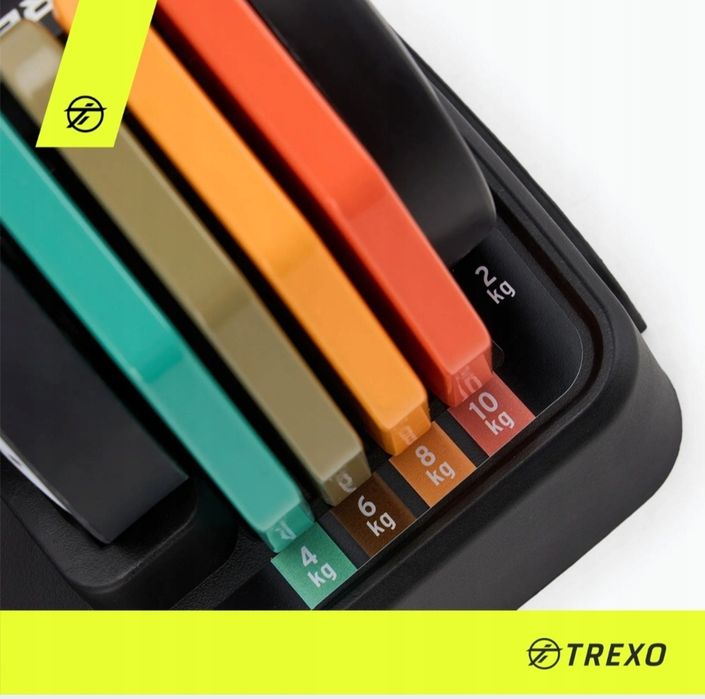 Набір регульованих гантелей TREXO 2 х 10 кг Сталевий мультиколір 20кг