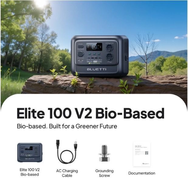 Bluetti Elite 100 v2 1800Вт/1024Вт*год зарядна станція