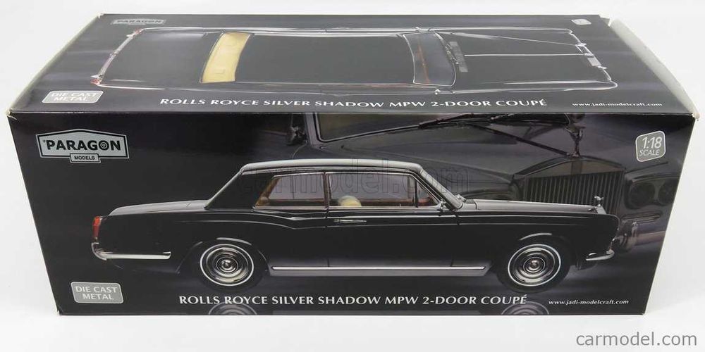 Rolls Royce Silver Shadow + 1/18 + Preto + PARAGON