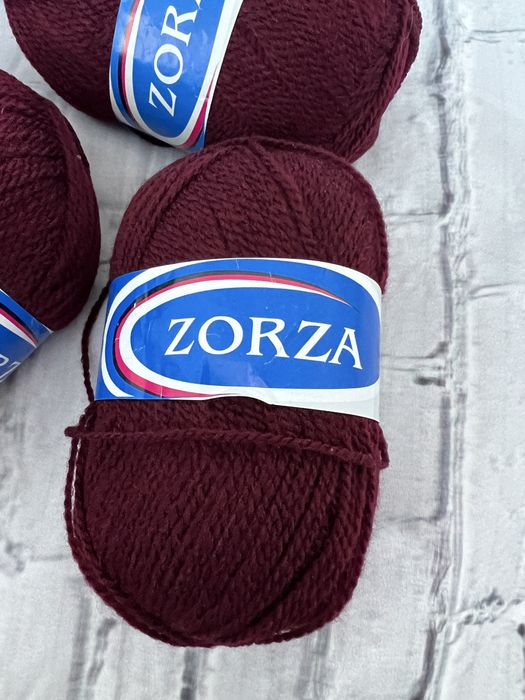 Włóczka w kolorze śliwki - 6 szt. ZORZA