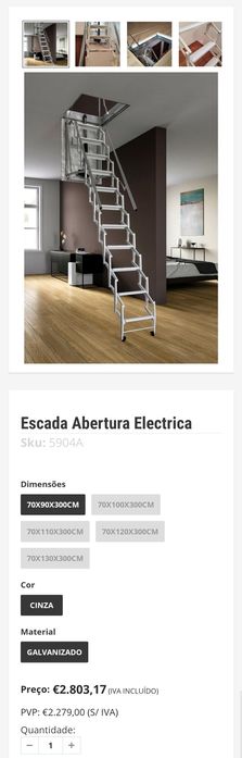 Vendo escada eléctrica