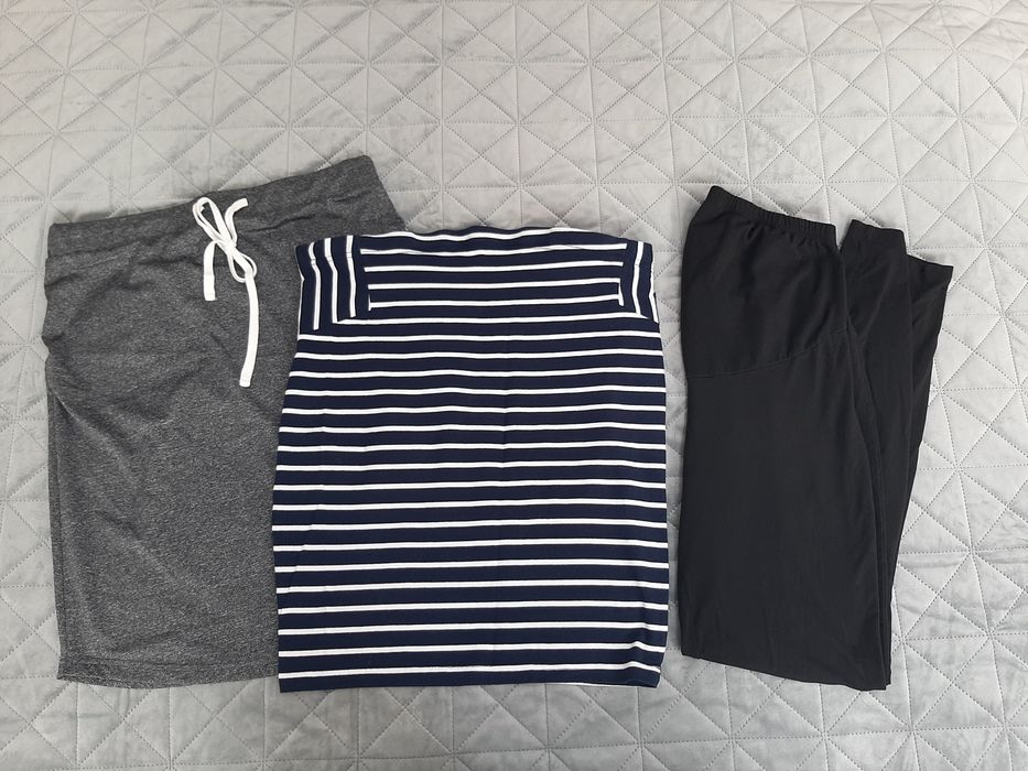 Ubrania ciążowe gratis koszule i adapter do pasów