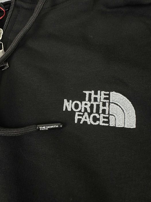 Bluzy męskie rozpinane kaptur the north face nowość czarna znaczek premium
