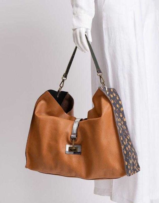 Сумка кожаная миди ebarrito handmade in italy италия