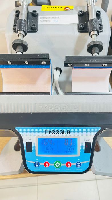 Prensa de canecas dupla