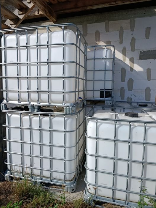 Mauzer 1000l spożywczy. Kontener IBC