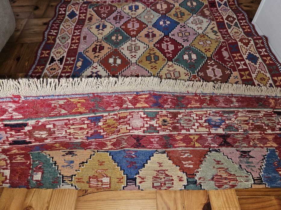 Kilim Persa de Tabriz Original - 150x100cm (Novo)