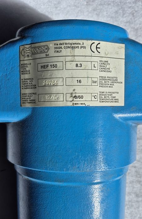 Separator wody / kondensatu Filtr sprężonego powietrza MTA HEF