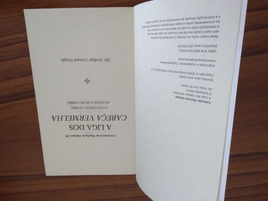 Aventuras de Sherlock Holmes III - livro novo