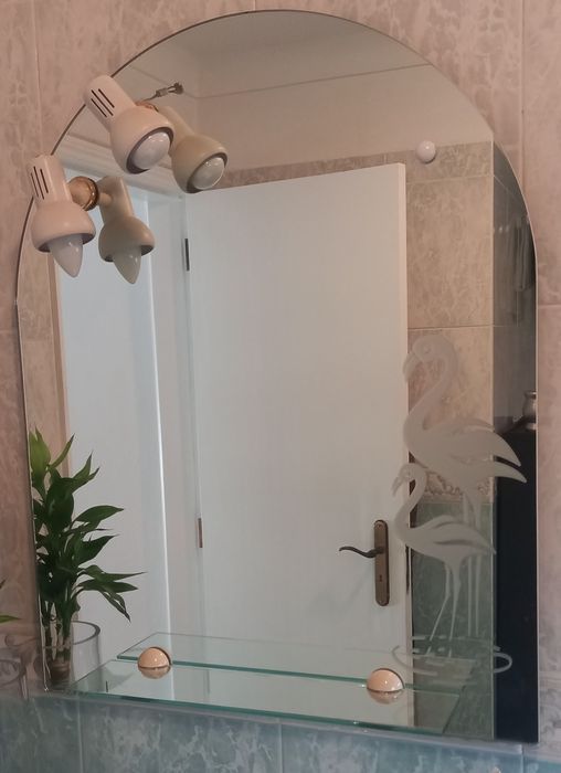 Espelho de casa banho/ Espelho com prateleira