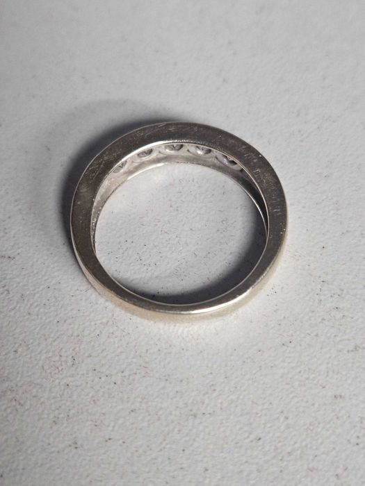 Złoty pierścionek p.750 z diamentami 0,75ct wycena -50% Skup Wrocław