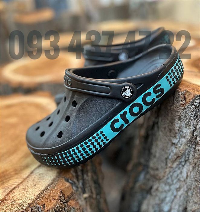 Crocs Bayaband Logo Motion Black/White Крокси Сабо Оригінал