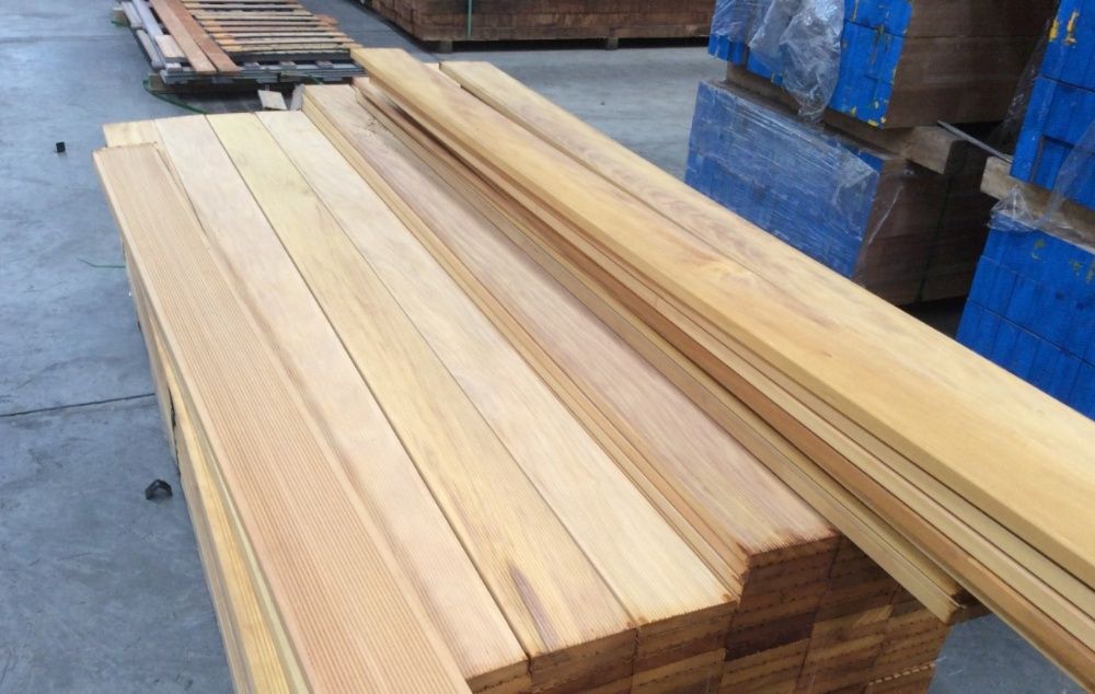 Deska Tarasowa Garapa egzotyczna ryflowana 25x145mm Fas KD