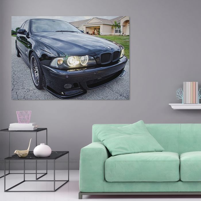 BMW E39, постер, картина на полотні