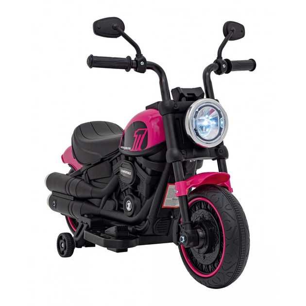 Електромотоцикл на акумуляторі Chopper FASTER, рожевий
