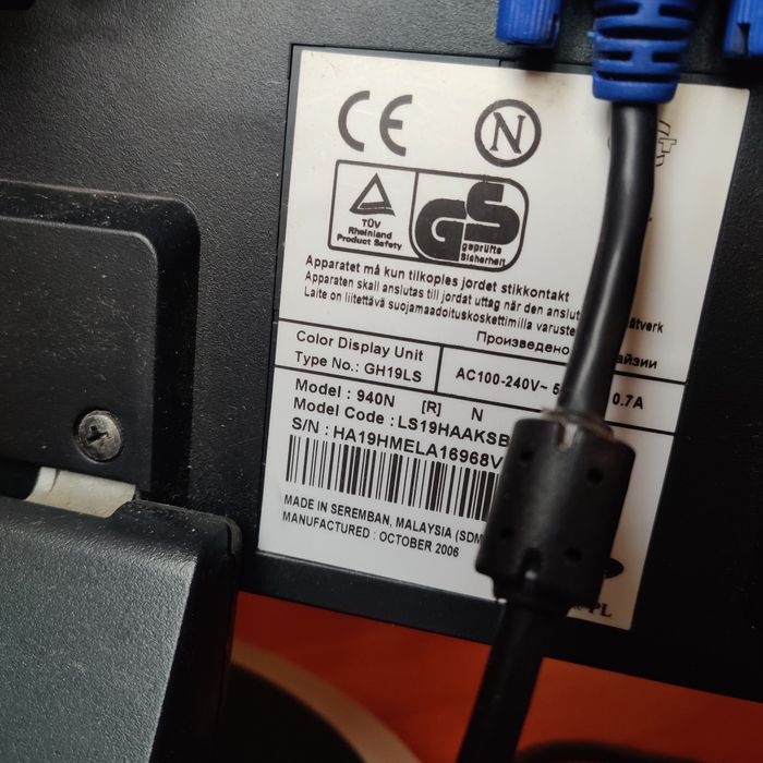 Монітор 19" Samsung Sync Master 940N