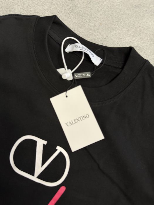 Czarny T-shirt Valentino rozmiar S