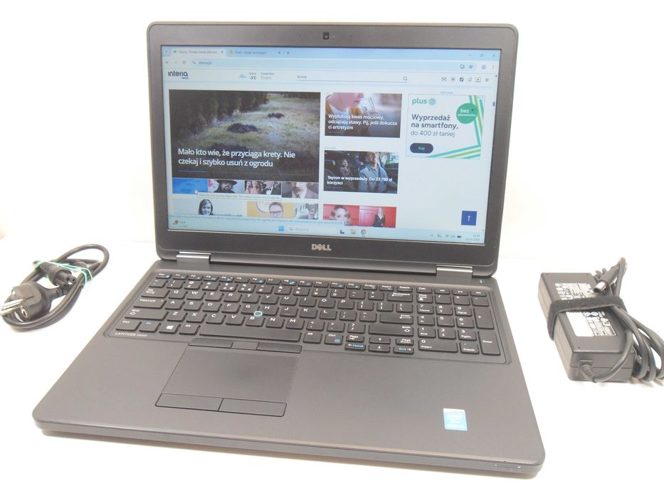 Laptop Dell e5550 biznesowy 15.6 i5/16GB/SSD/W11 Gwar. rok FV23