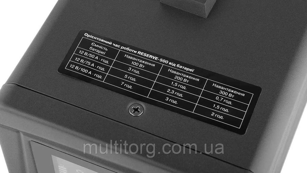 ДБЖ тривалої дії UPS REAL-EL RESERVE-500