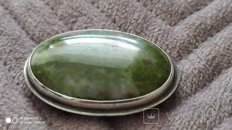 Брошь вінтажна срібло