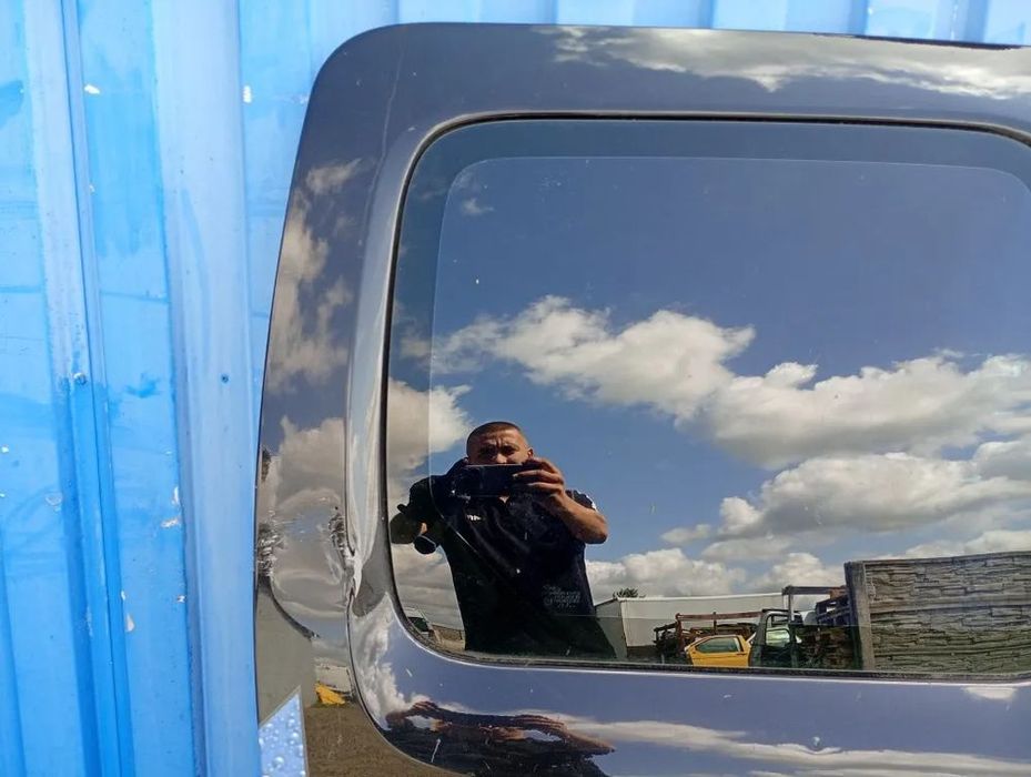 drzwi przesuwne prawe boczne z szybą kompletne renault kangoo ii iii c