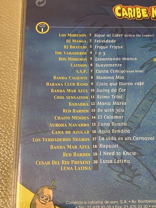 CD Duplo Caribe Mix 2000 - Original Vidisco (Vários Artistas)