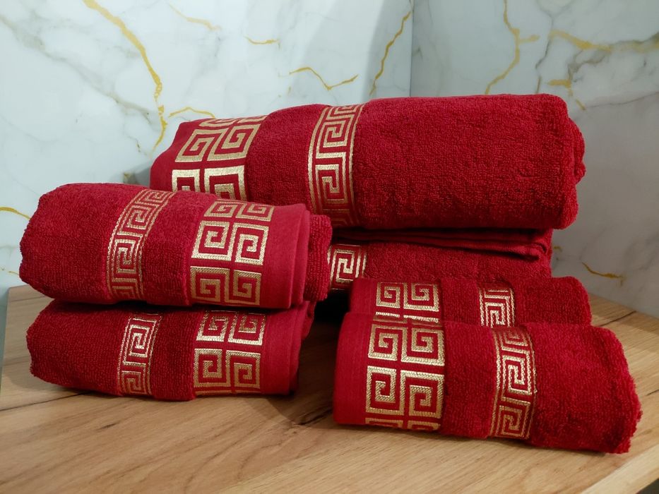 Zestaw 6 ręczników bawełna