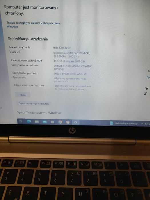 Laptop HP Elitebook 2570 p.