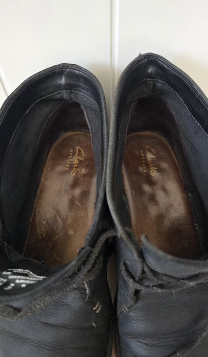 Botki półbuty do kostki Clarks skóra skórzane 40 ankle boots