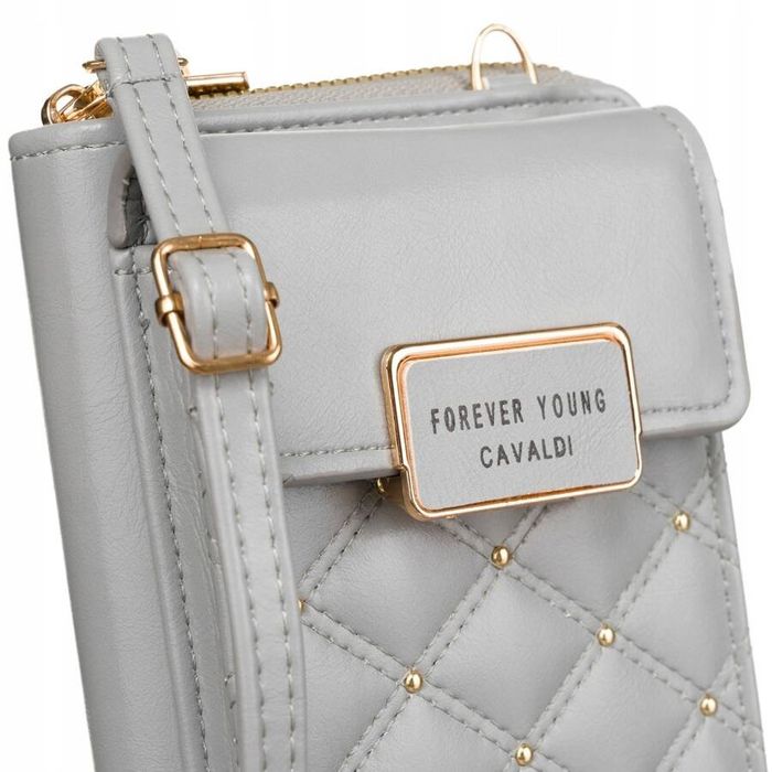 mini torebka-portfel damska ze skóry ekologicznej - 4u cavaldi