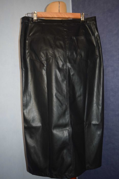 Esmara Spódnica skórzana nowa czarna_40