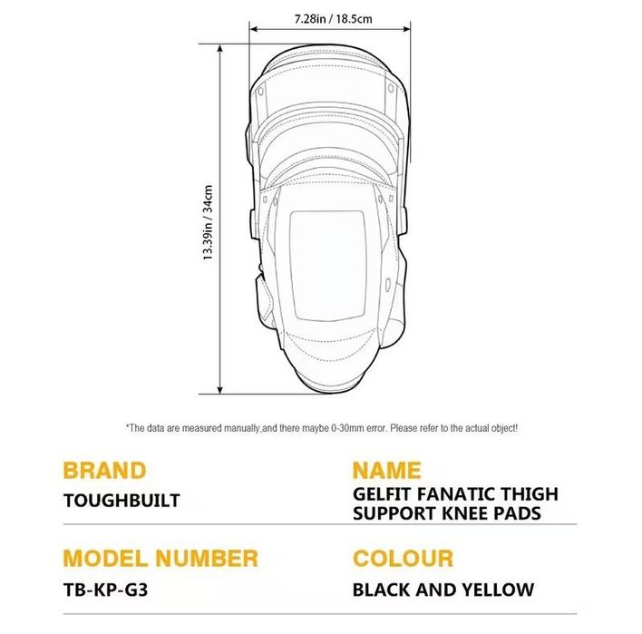 Професійні наколінники TB-KP-G3 GelFit Fanatic