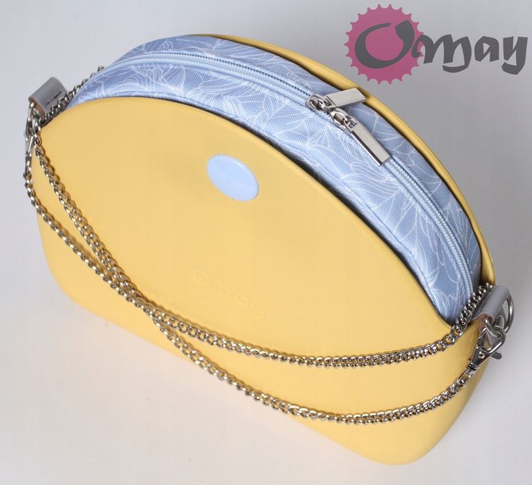 organizer do OBAG MOON LIGHT kwiaty błękit wkład 2 kieszenie OMAY