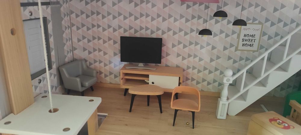 Casa de bonecas para crianças