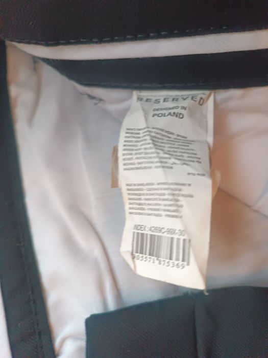 Spodnie męskie czarne Reserved r.30 S/M regular fit
