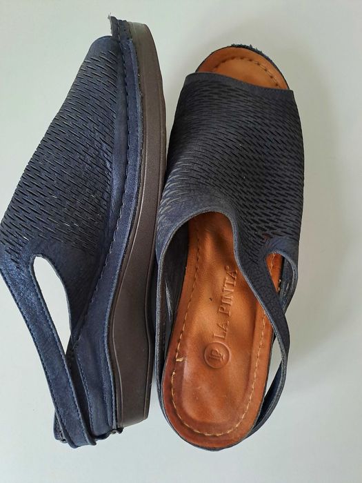 жіночі шкіряні шльопанці, босоніжки р.39 La Pinta