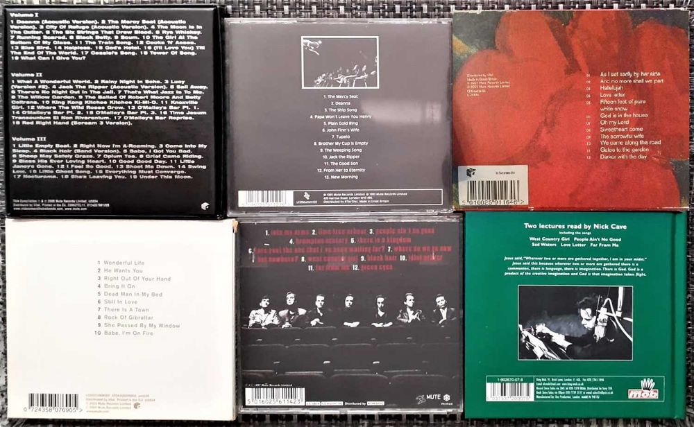 Nick Cave & The Bad Seeds - 7 CDs - Raros - Muito Bom Estado