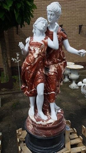 Estatua de marmore feito a mão natural