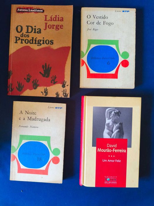 Lote 4 Livros Grandes Autores da Literatura Portuguesa (Lídia Jorge, Régio, Namora)