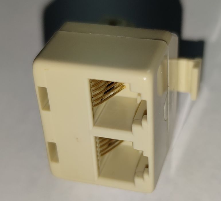 Adaptador Saída Dupla 6P6C (RJ12) - 6 Vias novo - REF 2091