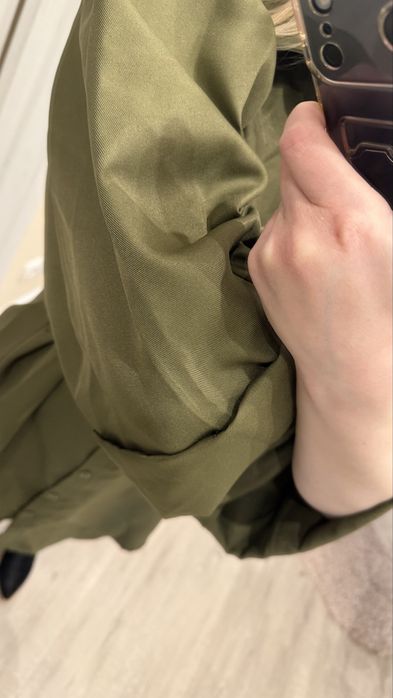 Трендова сукня хакі, сукня котонова