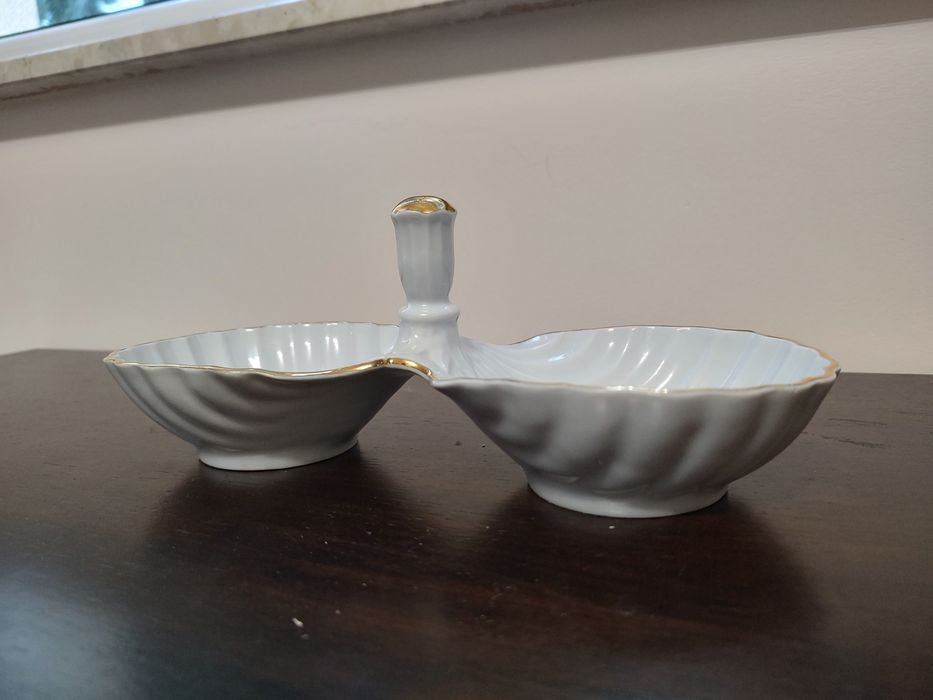 Kabaret do przekąsek porcelana belgijska
